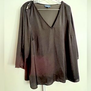 ModCloth Black Silk Shirt